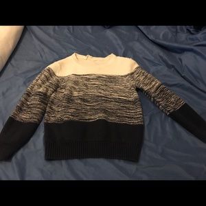 Navy & White Kids Sweater